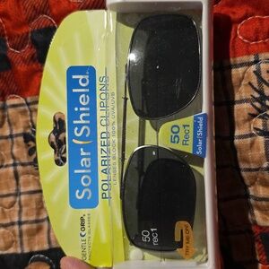 Solar Shield Polarized Clip-On Sunglasses 50 Rec 1